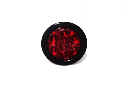 08-008-132 Light, Led, Red, Stop / Tail / Turn, 4 INCH Flange Mount With Grommet / Stl42rrmb