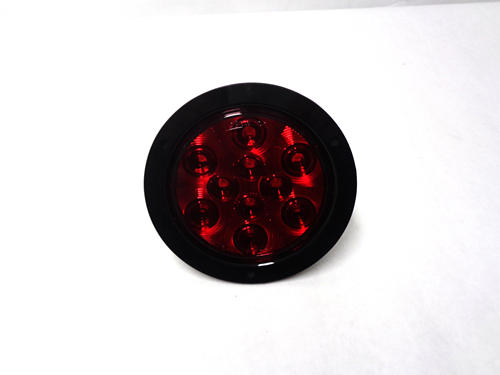08-008-132 Light, Led, Red, Stop / Tail / Turn, 4 INCH Flange Mount With Grommet / Stl42rrmb