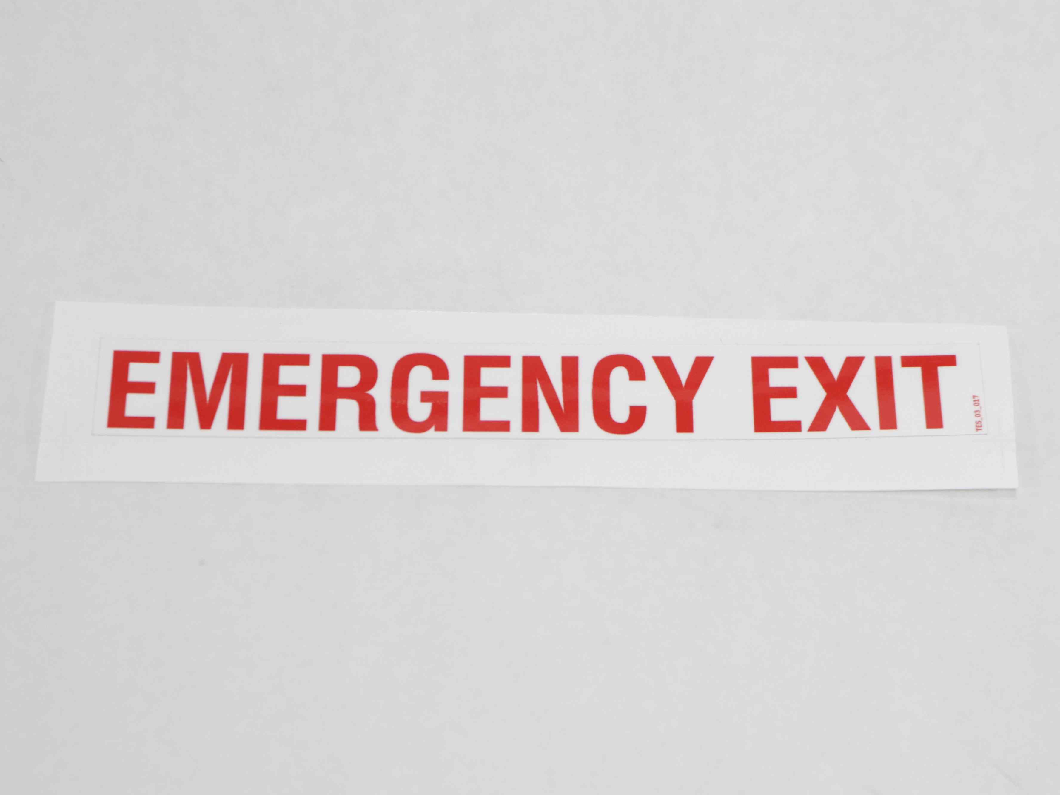 109103 EMERGENCY EXIT DECALS
