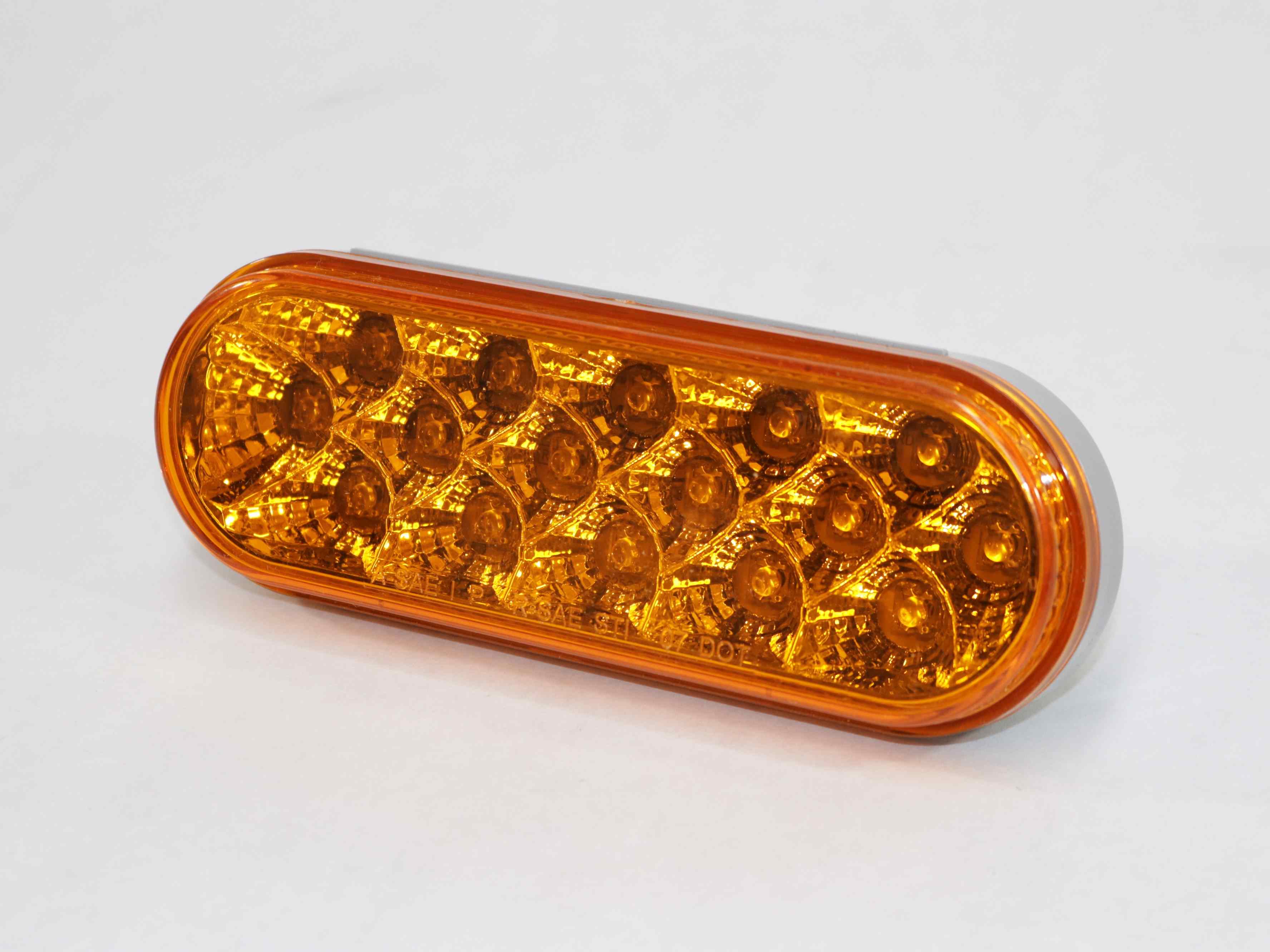 109722 AMBER MID TURN, OVAL LED
