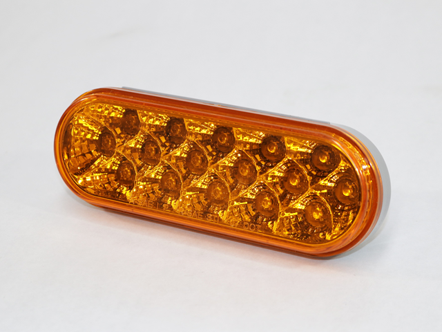 109722 AMBER MID TURN, OVAL LED