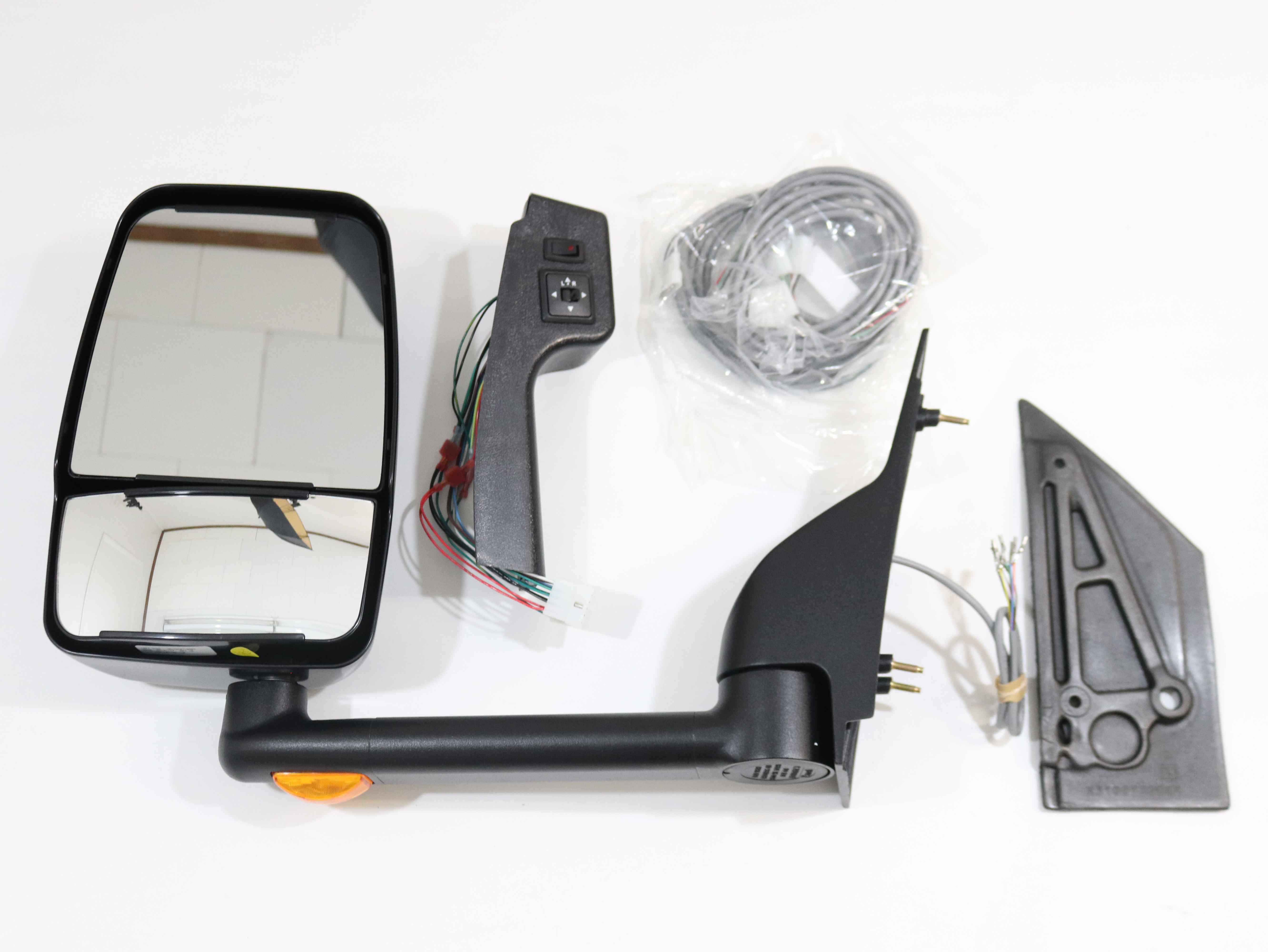 110987 Mirror Kit, 2020Ss, Dlx Lgt H/R, Black, Gm, Set