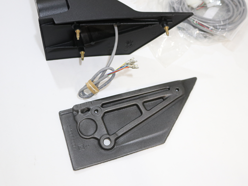 110987 Mirror Kit, 2020Ss, Dlx Lgt H/R, Black, Gm, Set