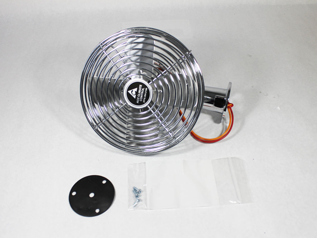 11130770A Chrome Dash Fan, 12V, No Switch