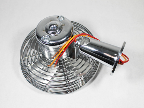 11130770A Chrome Dash Fan, 12V, No Switch