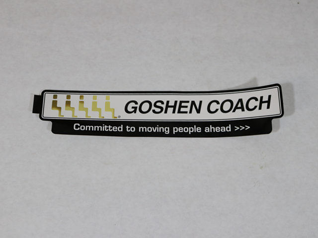 12370 DECAL, GOSHEN COACH LOGO