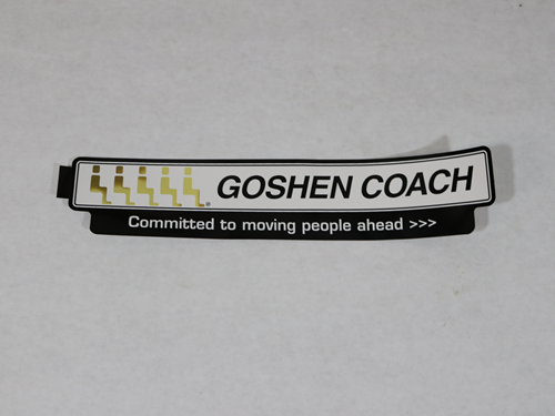 117073 DECAL, GOSHEN COACH LOGO