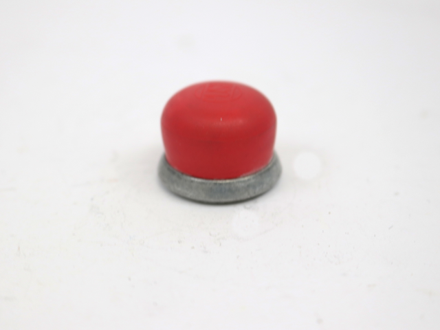 24664 CAP, RED THREADED FOR PUSH BUTTON SWITCH
