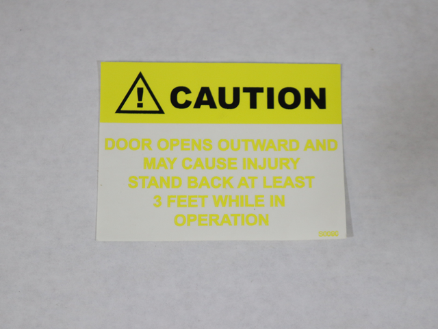 13-003-093 Decal, Caution Door Opens