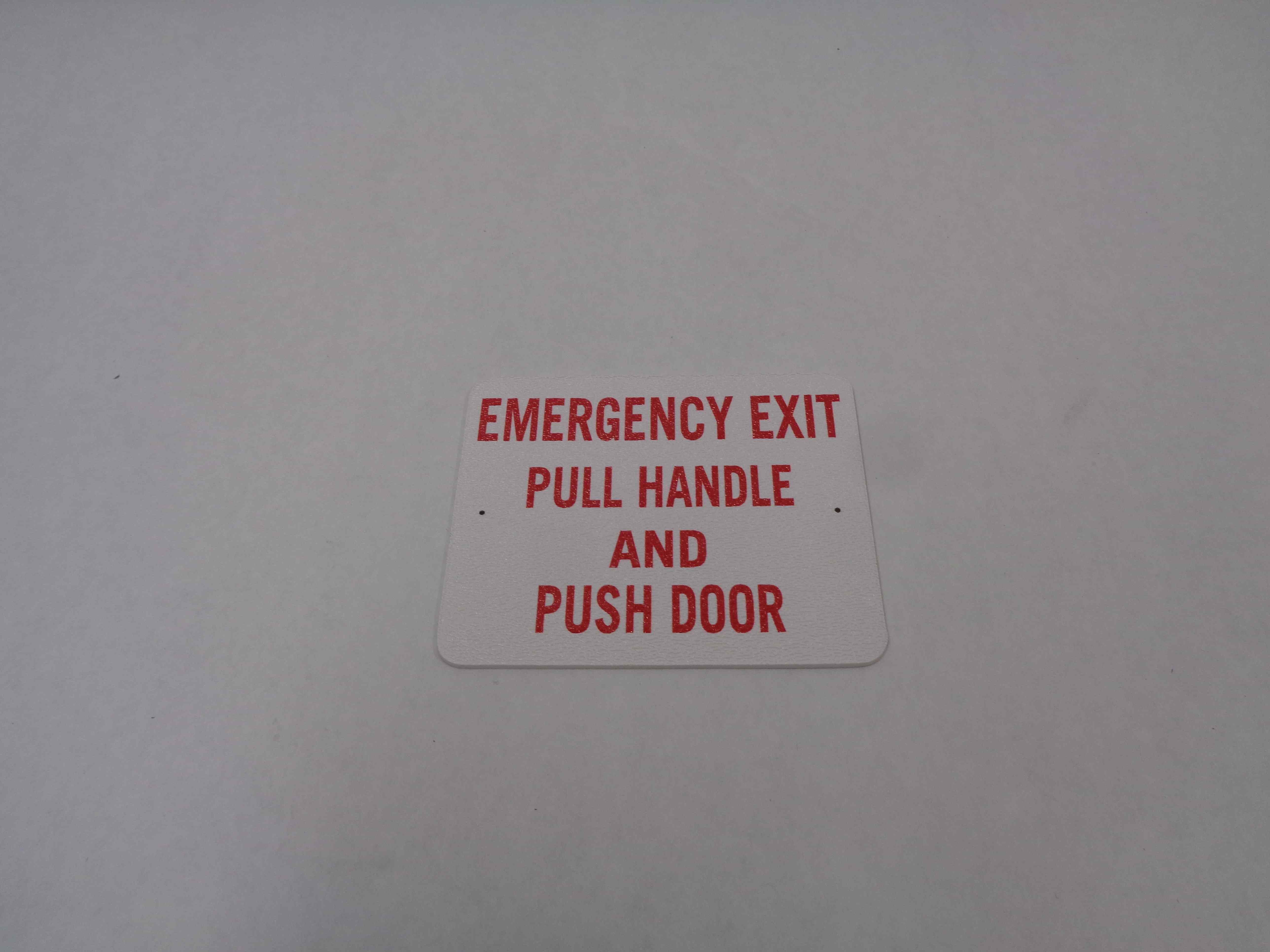 13-003-134 Pull Handle Push Door Out To Open-Abs Plate