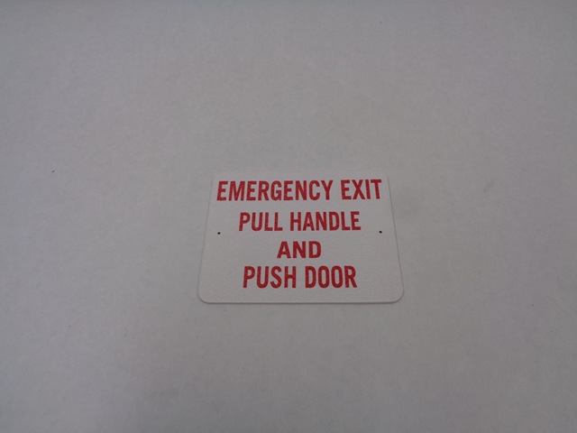 13-003-134 Pull Handle Push Door Out To Open-Abs Plate