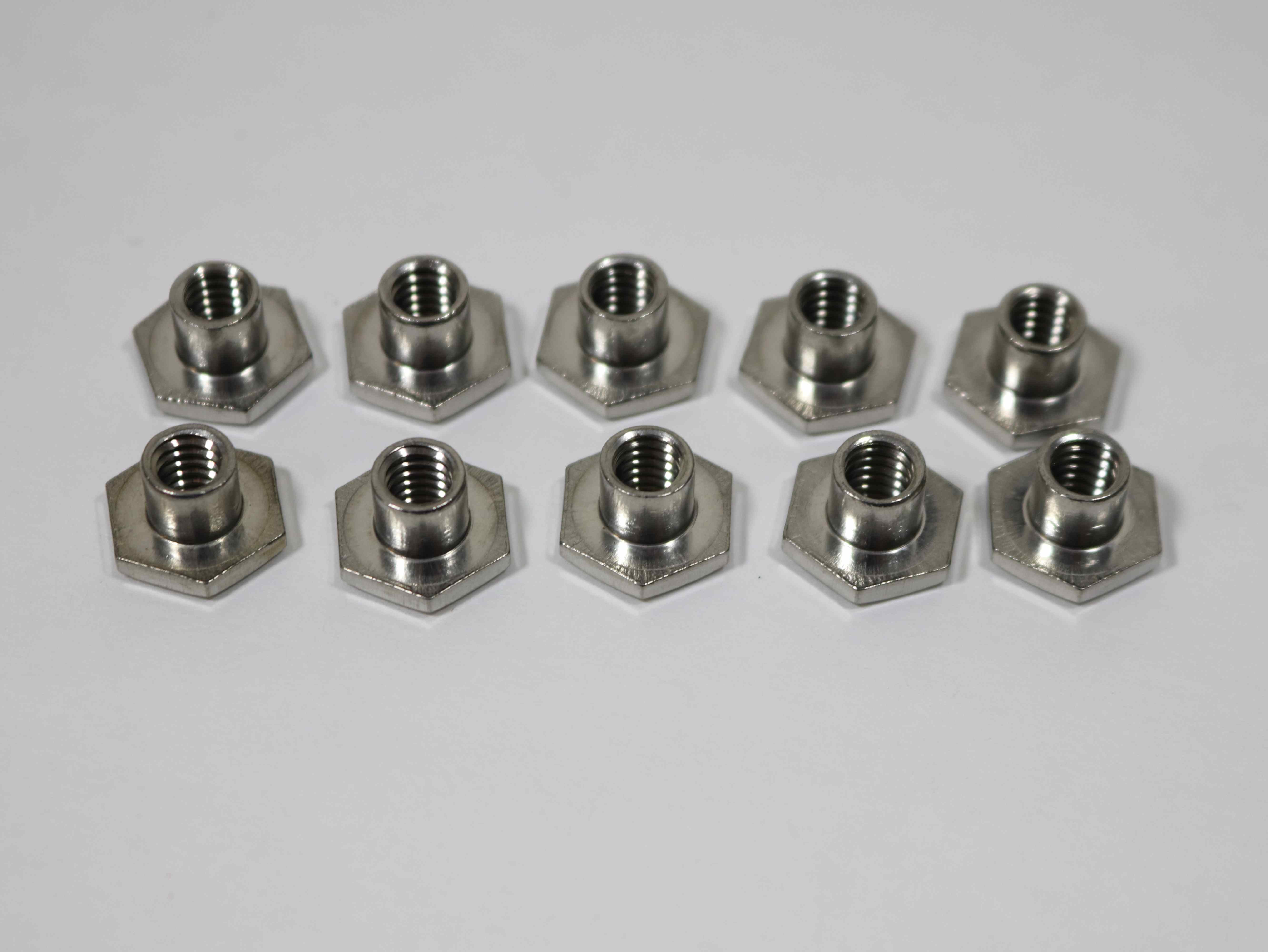 14485 TEE NUT 1/4-20 X 1/4L NECK SST  10 per bag