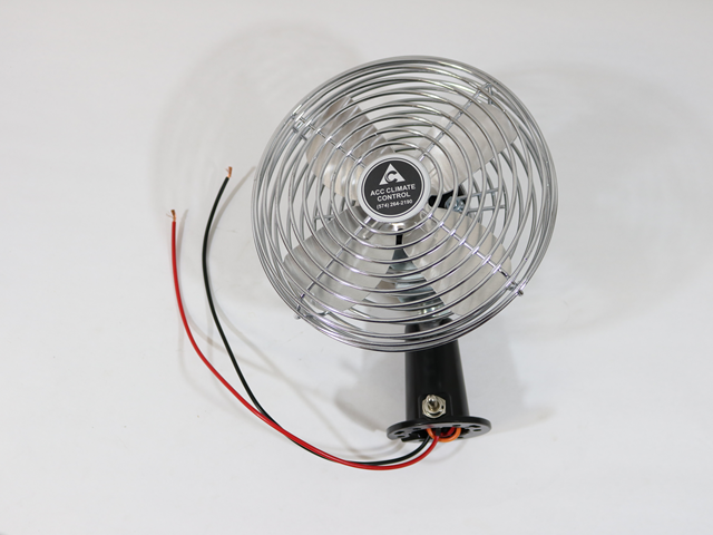 182899075 Dash Fan Black Base Chrome Guard With 2Sp Switch