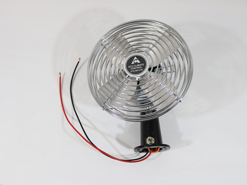 182899075 Dash Fan Black Base Chrome Guard With 2Sp Switch