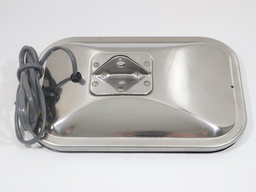 2502 Mirror Heated S/S, 10.5 INCH X 7 INCH, Center Bolt Mnt