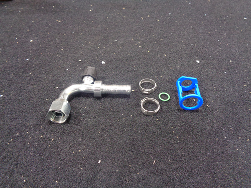 313559 90°, 1/2 Fo X #10 Hose Fitting