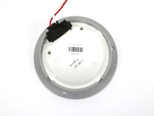 4029 4 INCH Clear Dome Light W/Gray Trim Ring Sell with #94992 Pigtail