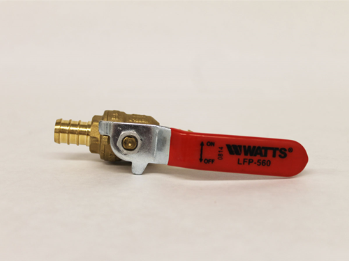 461663 1/2 INCH PEX BRASS BALL VALVE