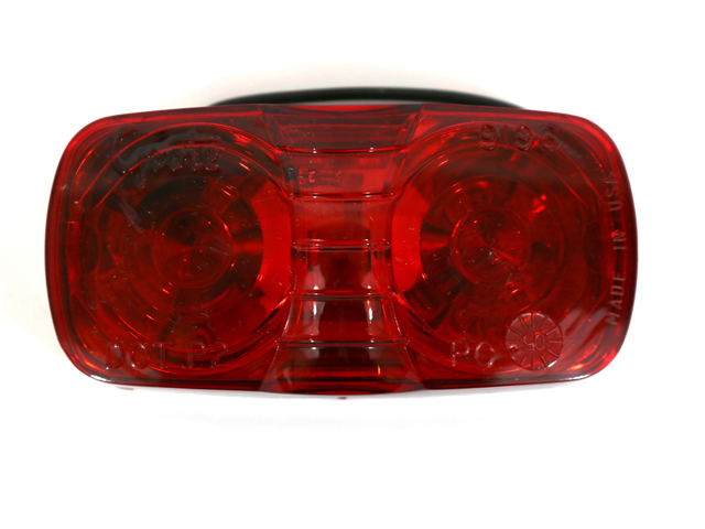 46782 RED 2 BULB RECT. CORNER/CLEARANCE/MARKER LAMP