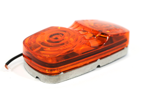 46783 Amber 2 Bulb Rect. Corner Inc