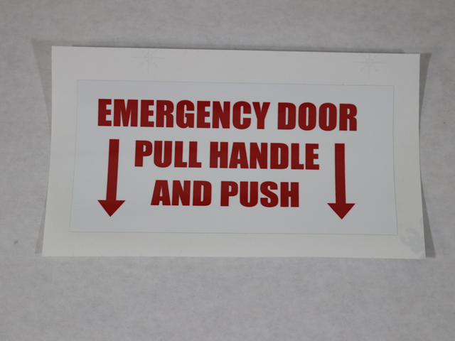 5035 EMERGENCY DOOR, PULL HANDLE & PUSH