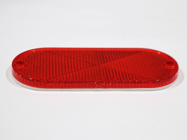 5045 REFLECTOR, RED OVAL