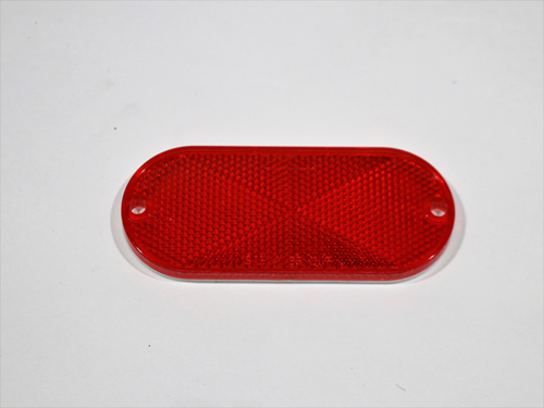5045 REFLECTOR, RED OVAL