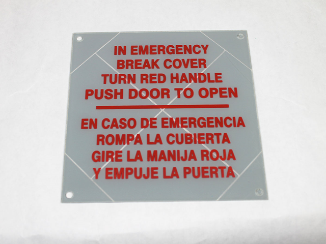 60011201 Frangible Panel, Eldorado