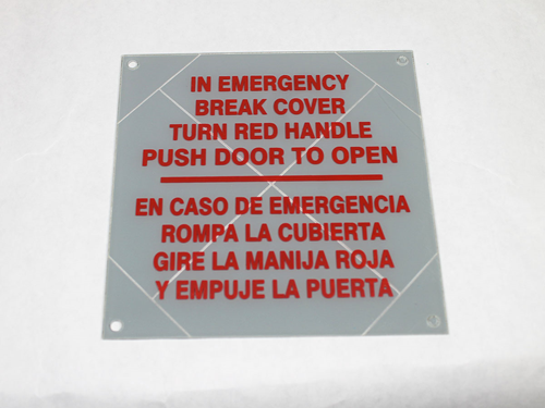 60011201 Frangible Panel, Eldorado