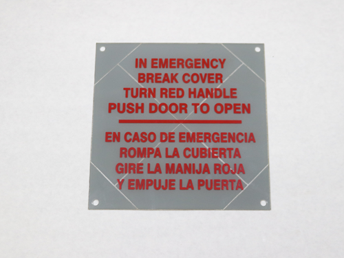 60011201 Frangible Panel, Eldorado