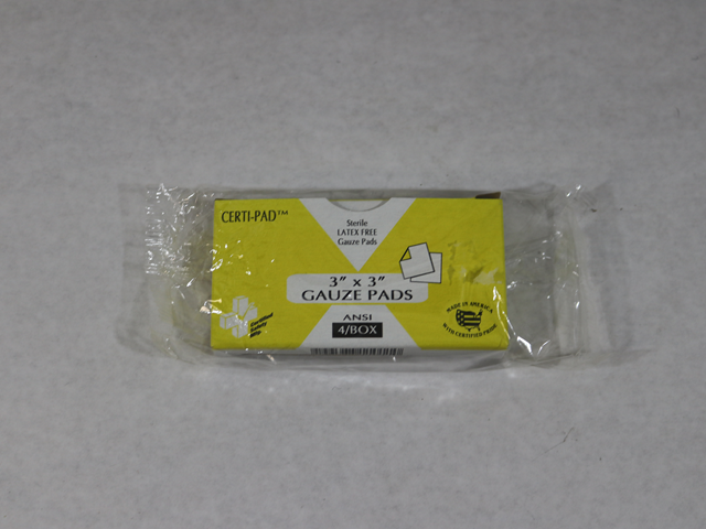 637 3X3 GAUZE PADS