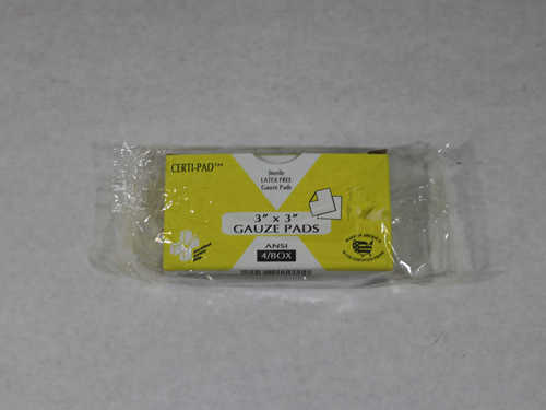 637 3X3 GAUZE PADS