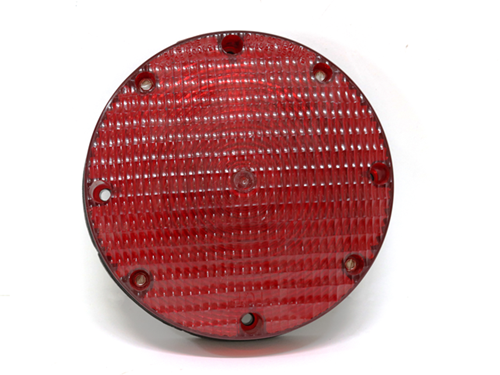 66597-1D 7 INCH Dia Red Incandescent Stop & Tail Assy W/Rough Surface