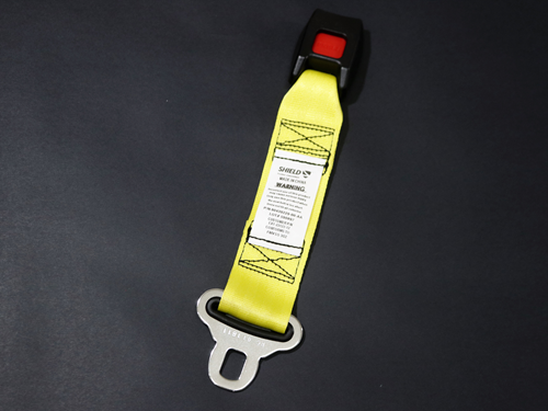 6911 12 INCH Seat Belt Extension, Yellow, For Shield Seatbelt Manual,