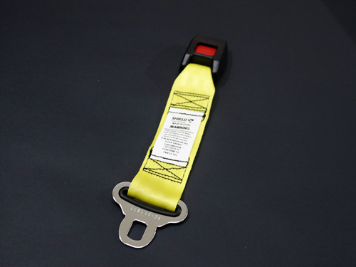 6911 12 INCH Seat Belt Extension, Yellow, For Shield Seatbelt Manual,