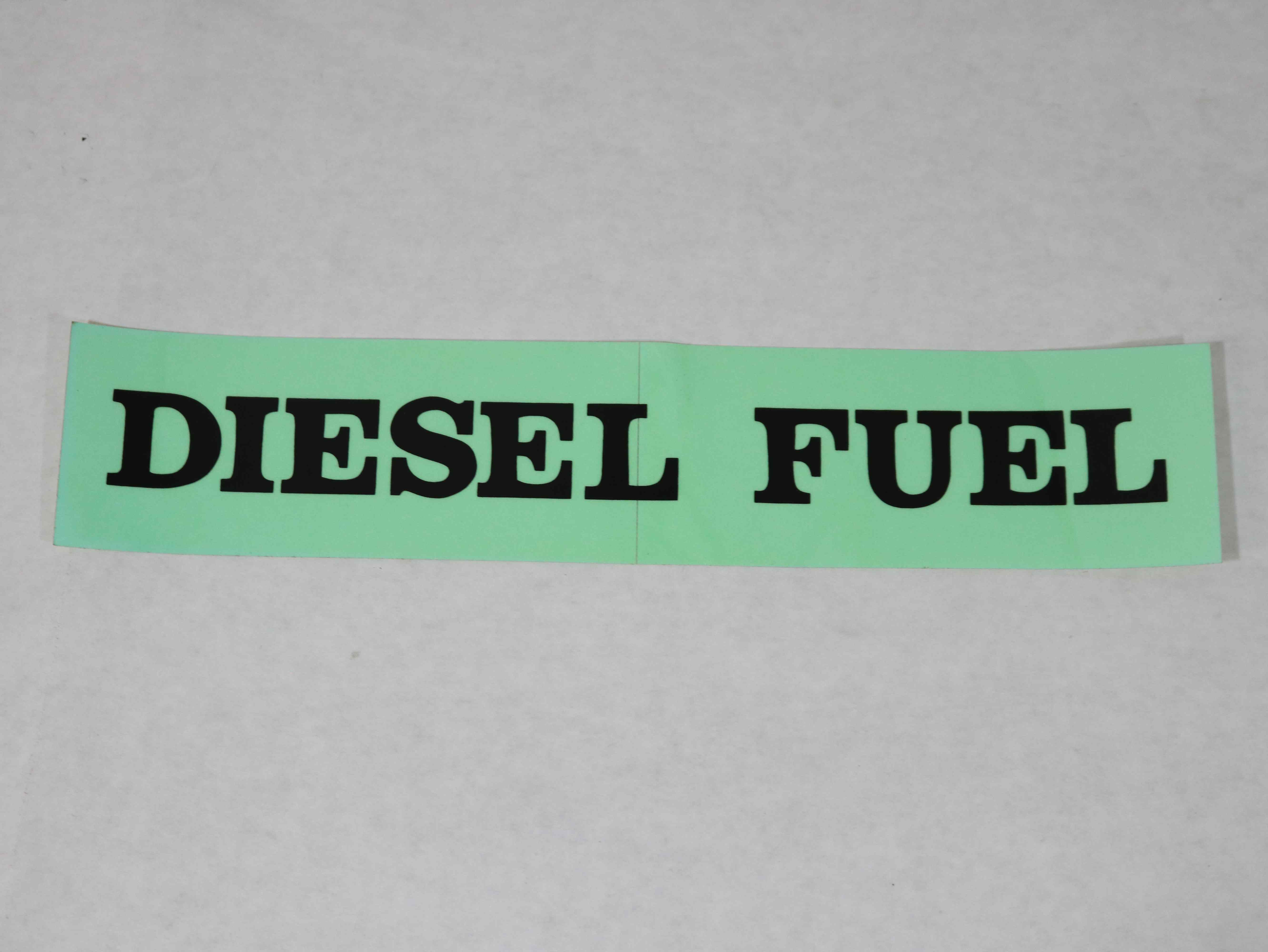 BF213 DECAL DIESEL FUEL