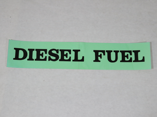 BF213 DECAL DIESEL FUEL