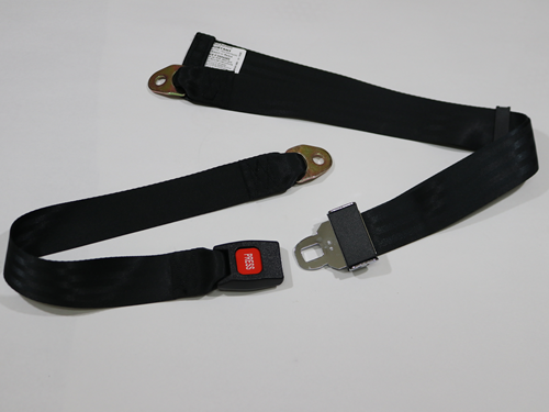 BI061472 SEAT BELT, 74 INCH PLASTIC BUCKLE, BLACK