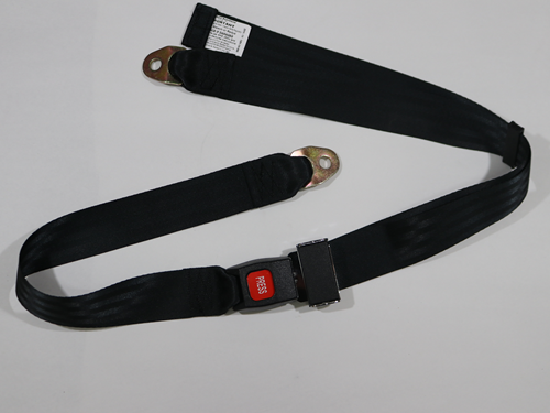 BI061472 SEAT BELT, 74 INCH PLASTIC BUCKLE, BLACK