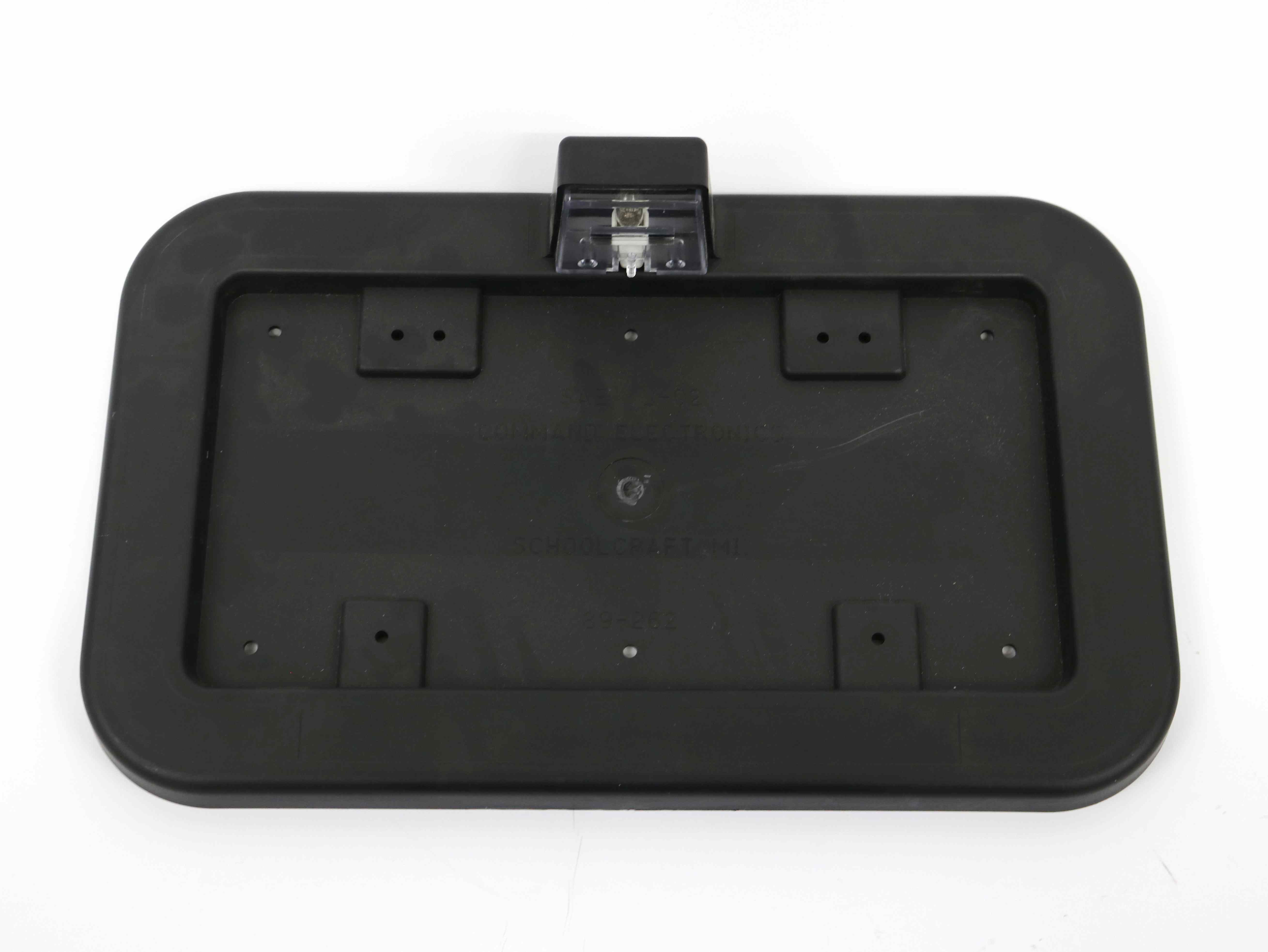 BX050580 License Plate Hold, Plastic, Black