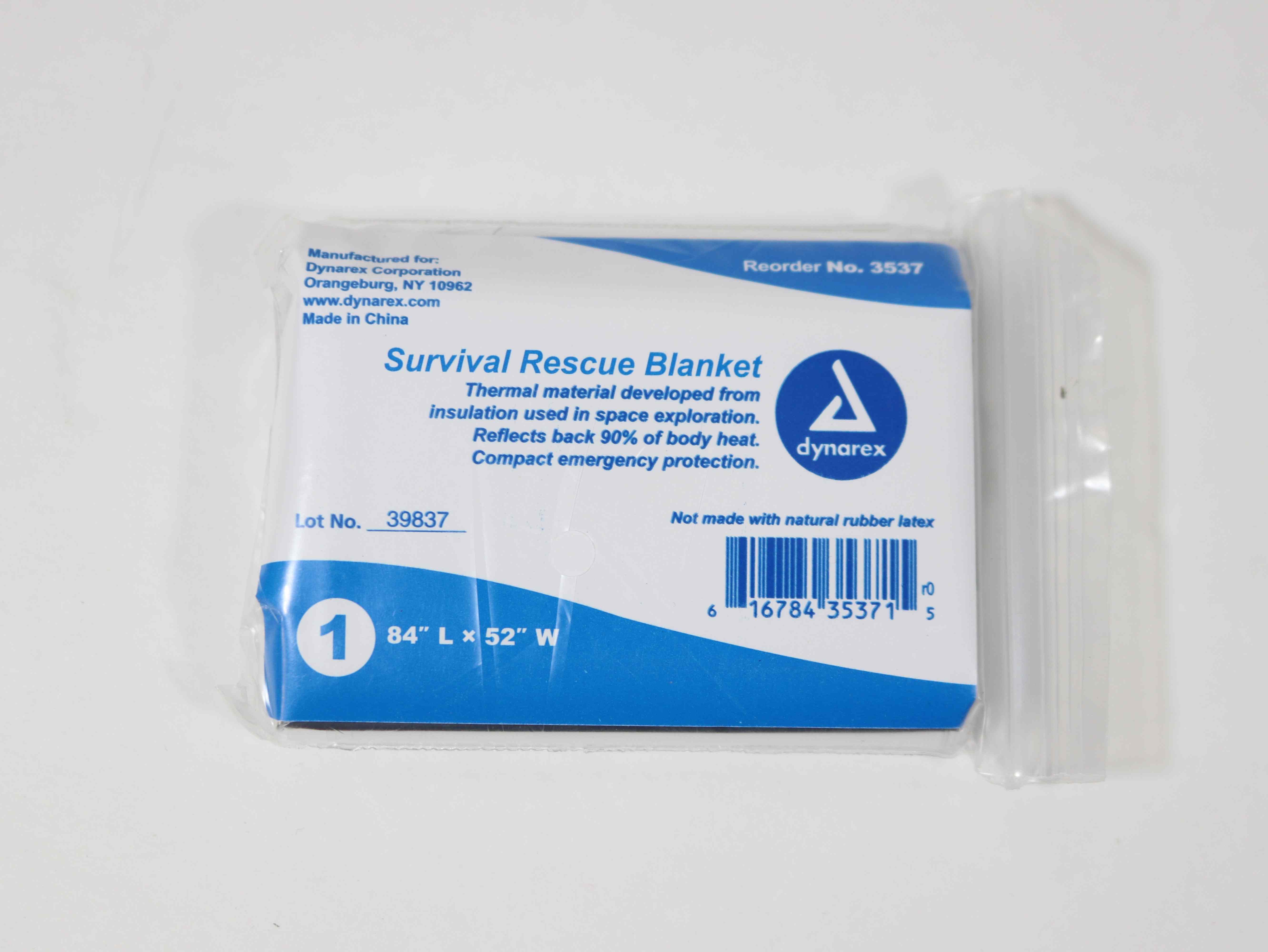 DYN3537 Mylar emergency blanket