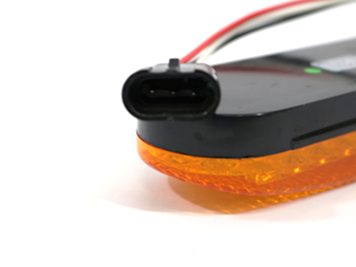 ECVO62TY-FA 6 INCHOval Turn Amber With Grommet, 2 Wire No Plug