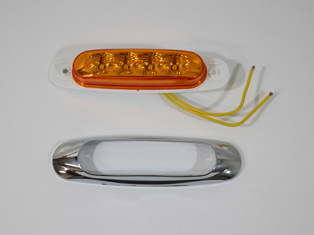 MCL19AB LIGHT, AMBER Miro-Flex™ Surface Mount Sealed LED Marker/Clea
