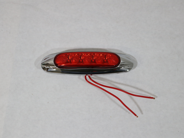 MCL19RB LIGHT, RED Miro-Flex™ Surface Mount Sealed LED Marker/Clear