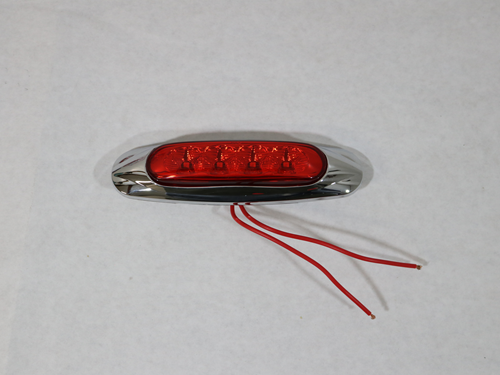 MCL19RB LIGHT, RED Miro-Flex™ Surface Mount Sealed LED Marker/Clear