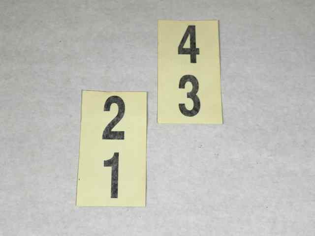 SBS-13 Decal 2 INCH Numeral 13-24
