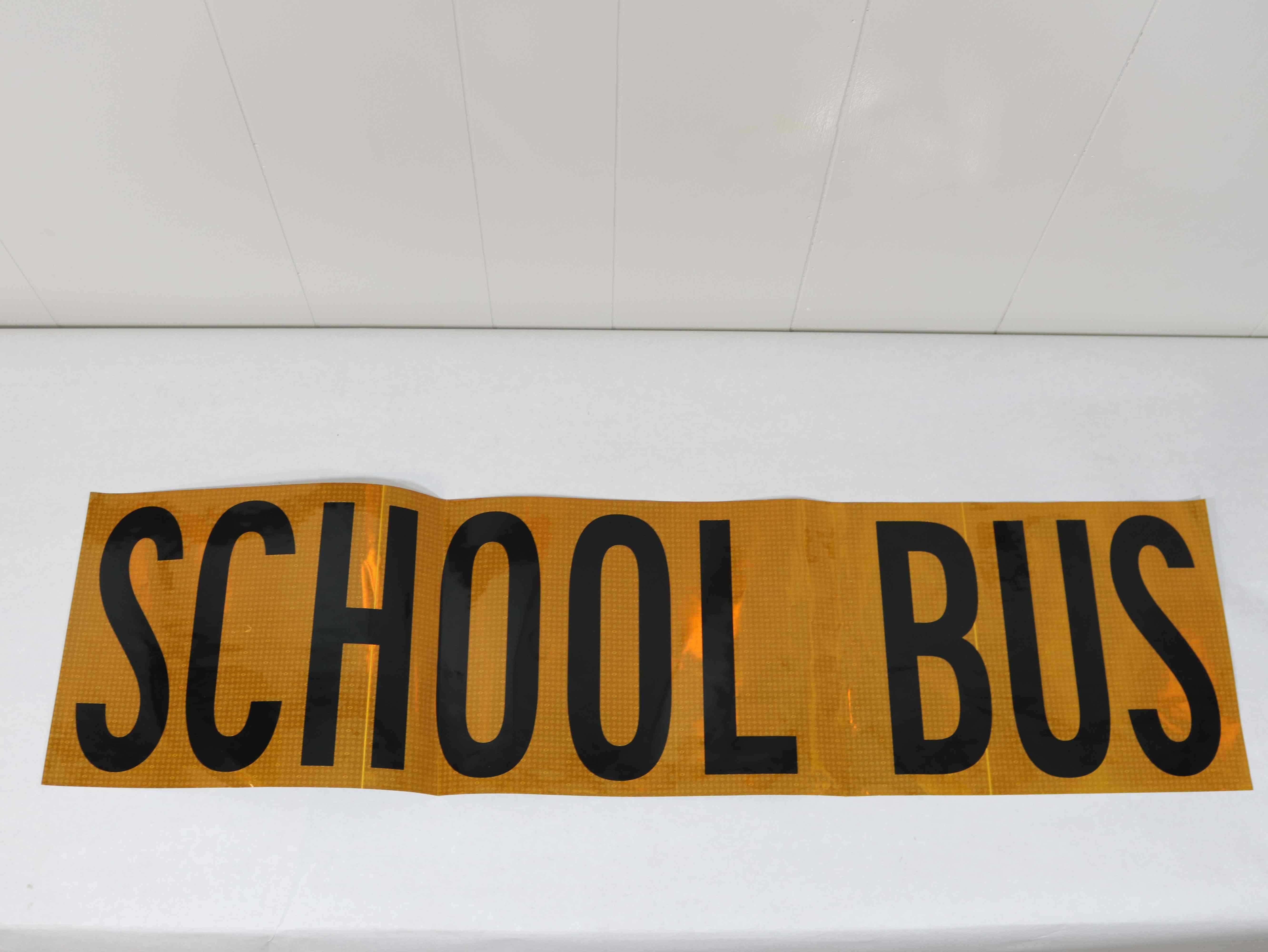 SC742R 42 INCH School Bus Yellow Reflective Black Letters