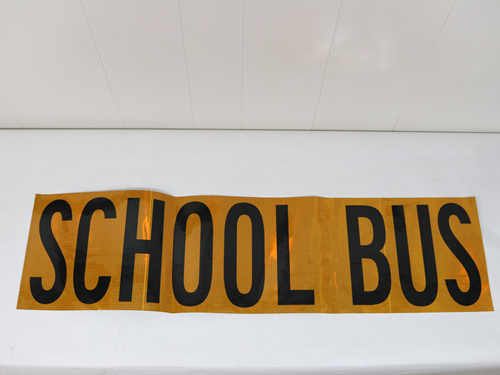 SC742R 42 INCH School Bus Yellow Reflective Black Letters