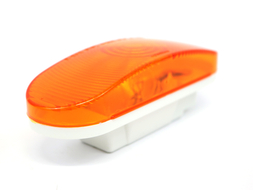 ST70ABP 6 INCH OVAL AMBER INCAN. RUBBER MOUNT