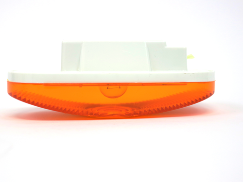 ST70ABP 6 INCH OVAL AMBER INCAN. RUBBER MOUNT